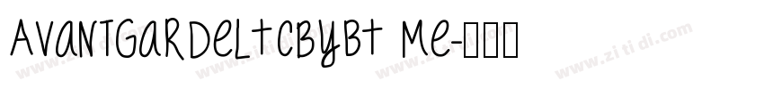 AvantGardelTcbyBT Me字体转换